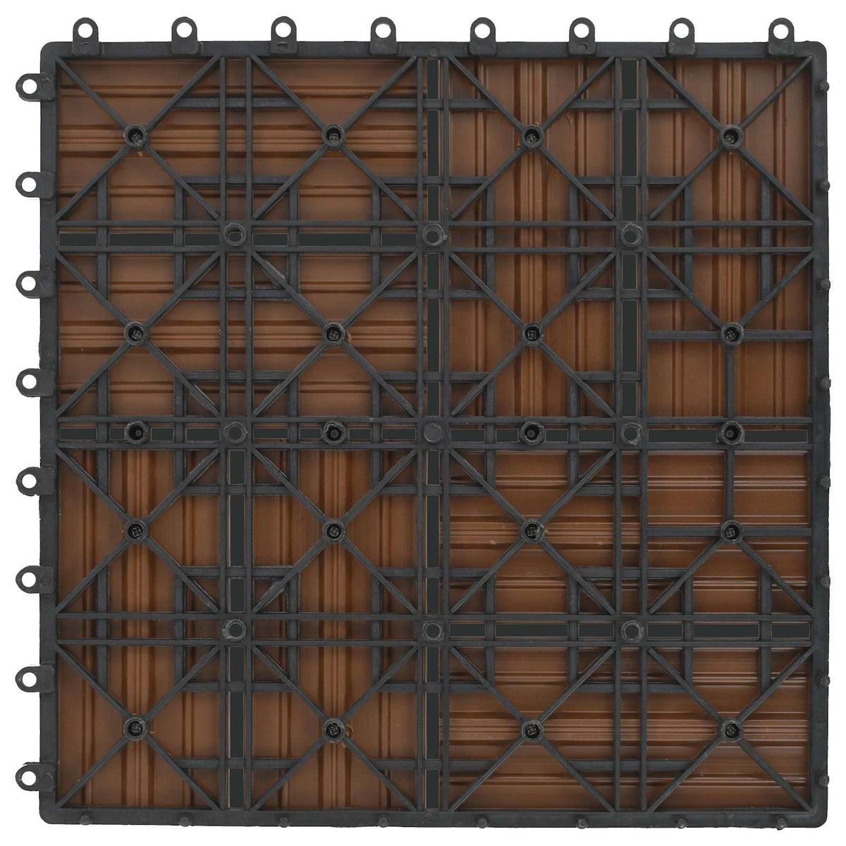 Pločice za decking 11 pcs Tikovina 30 x 30 cm