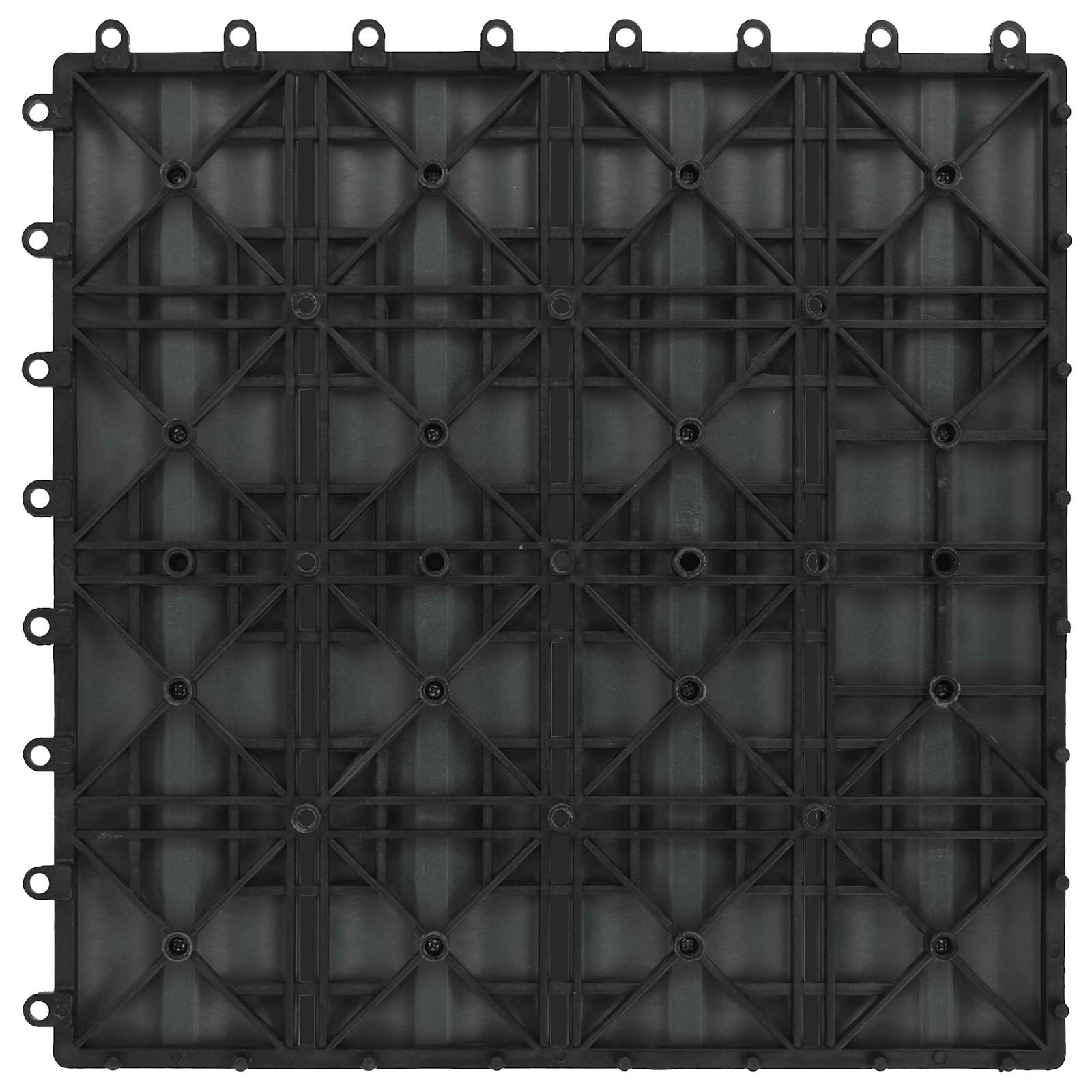 Pločice za decking 11 pcs Sivi 30 x 30 cm Drvoplastična smjesa