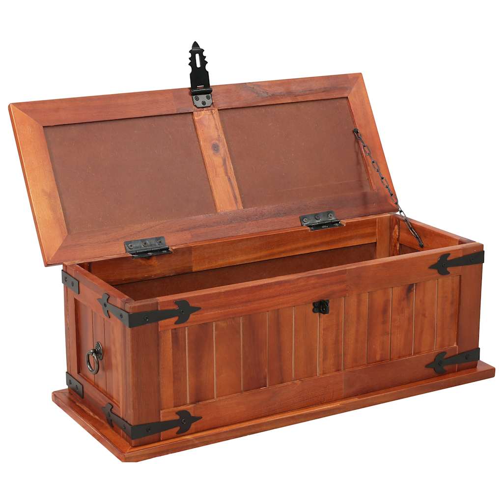 Škrinja za pohranu 60 x 25 x 22 cm masivno bagremovo drvo