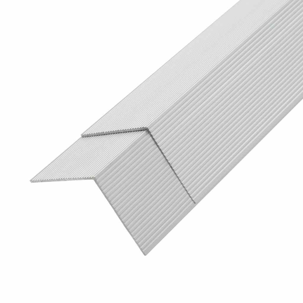 Kutni profili za trijemove od aluminija 5 kom 170 cm srebrni