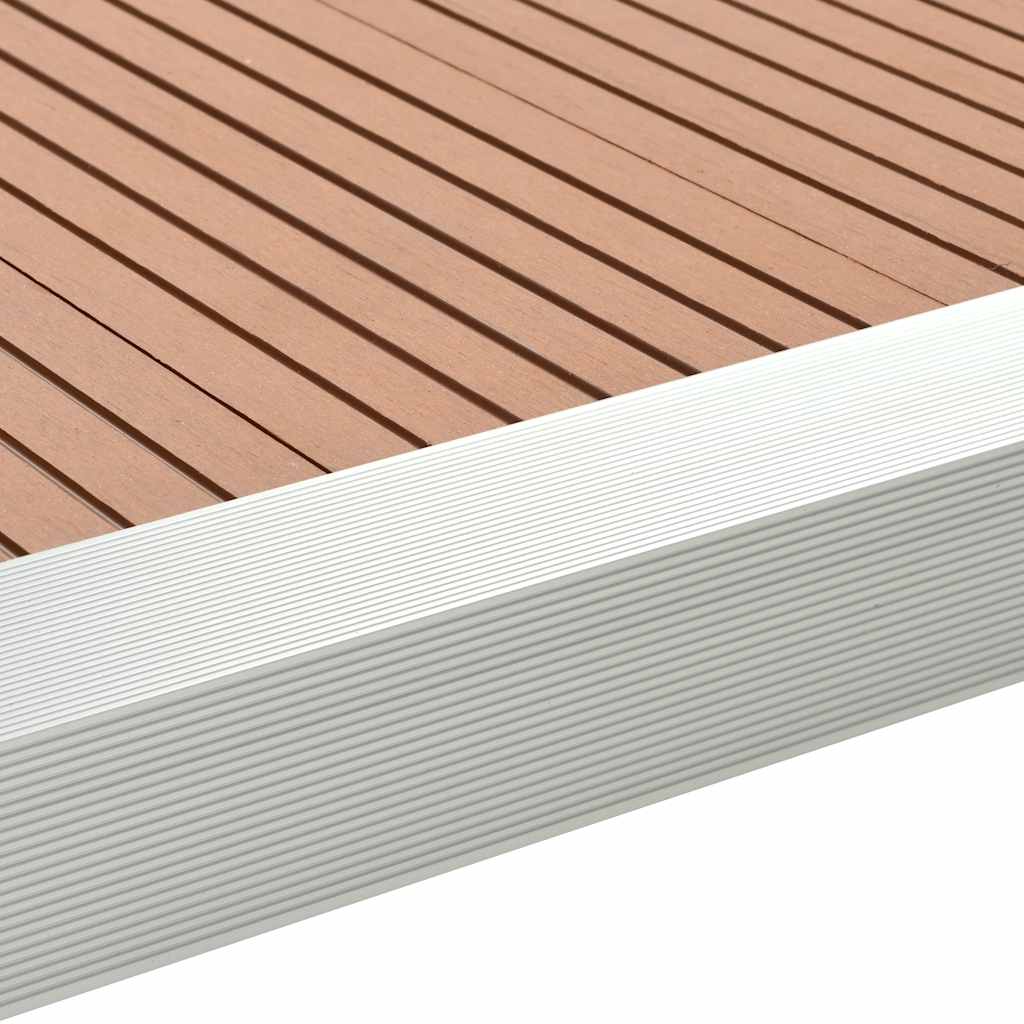 Kutni profili za trijemove od aluminija 5 kom 170 cm srebrni