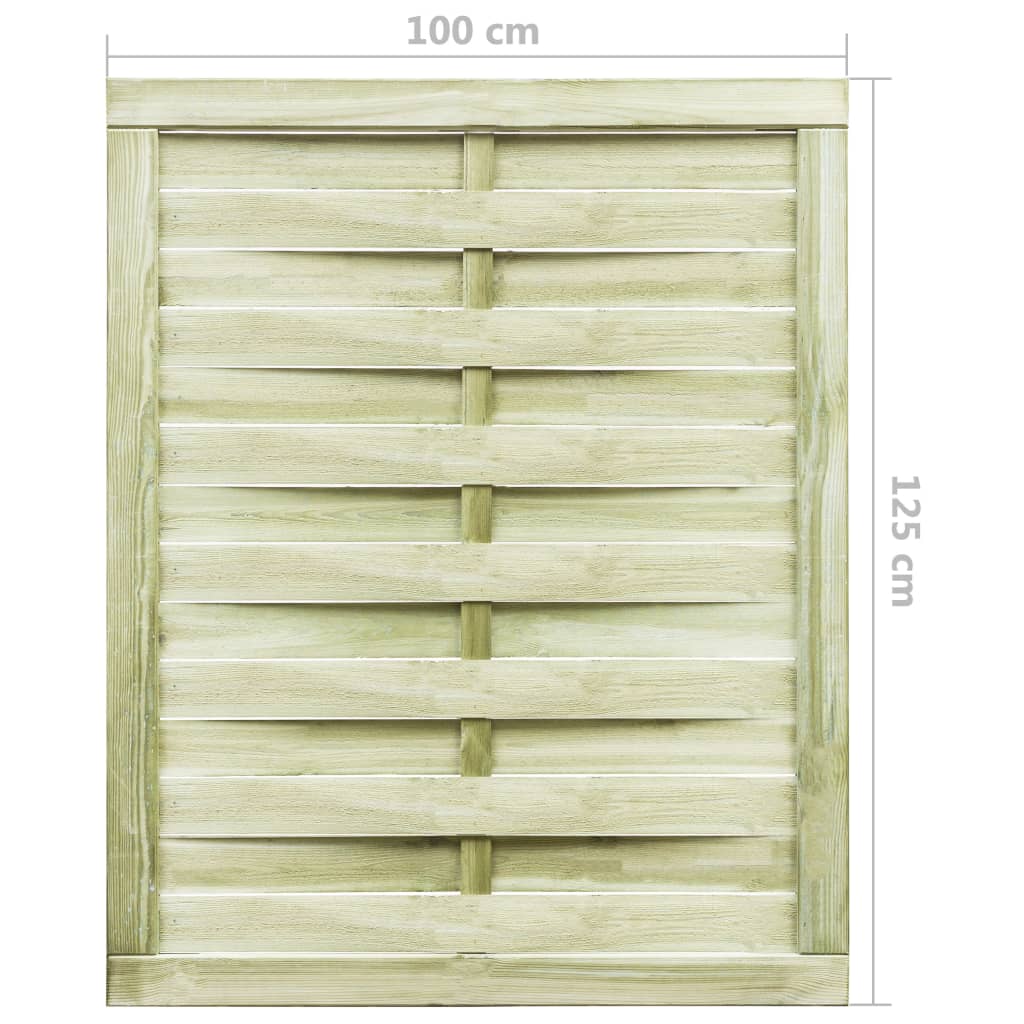 Vrtna vrata od impregnirane borovine 100 x 125 cm zelena