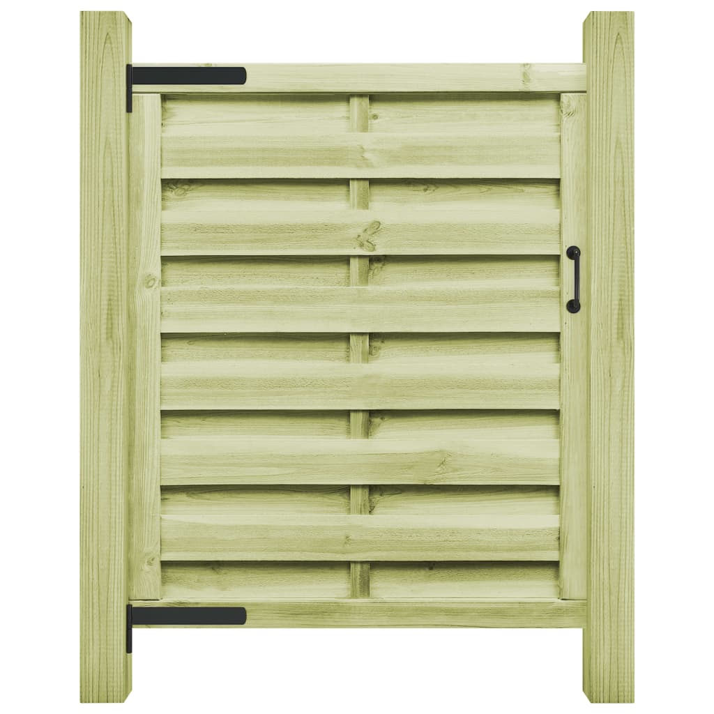 Vrtna vrata od impregnirane borovine 100 x 125 cm zelena
