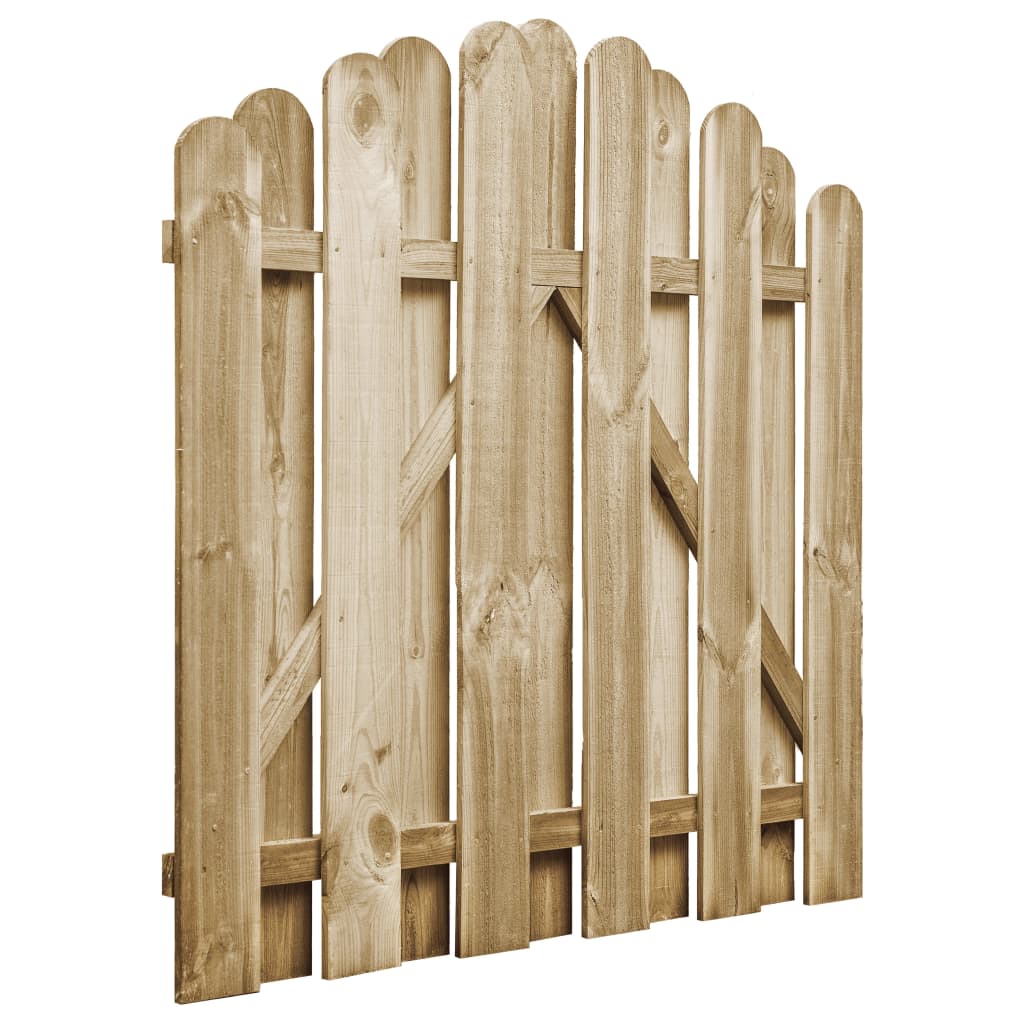 Vrtna vrata od impregnirane borovine 100 x 100 cm
