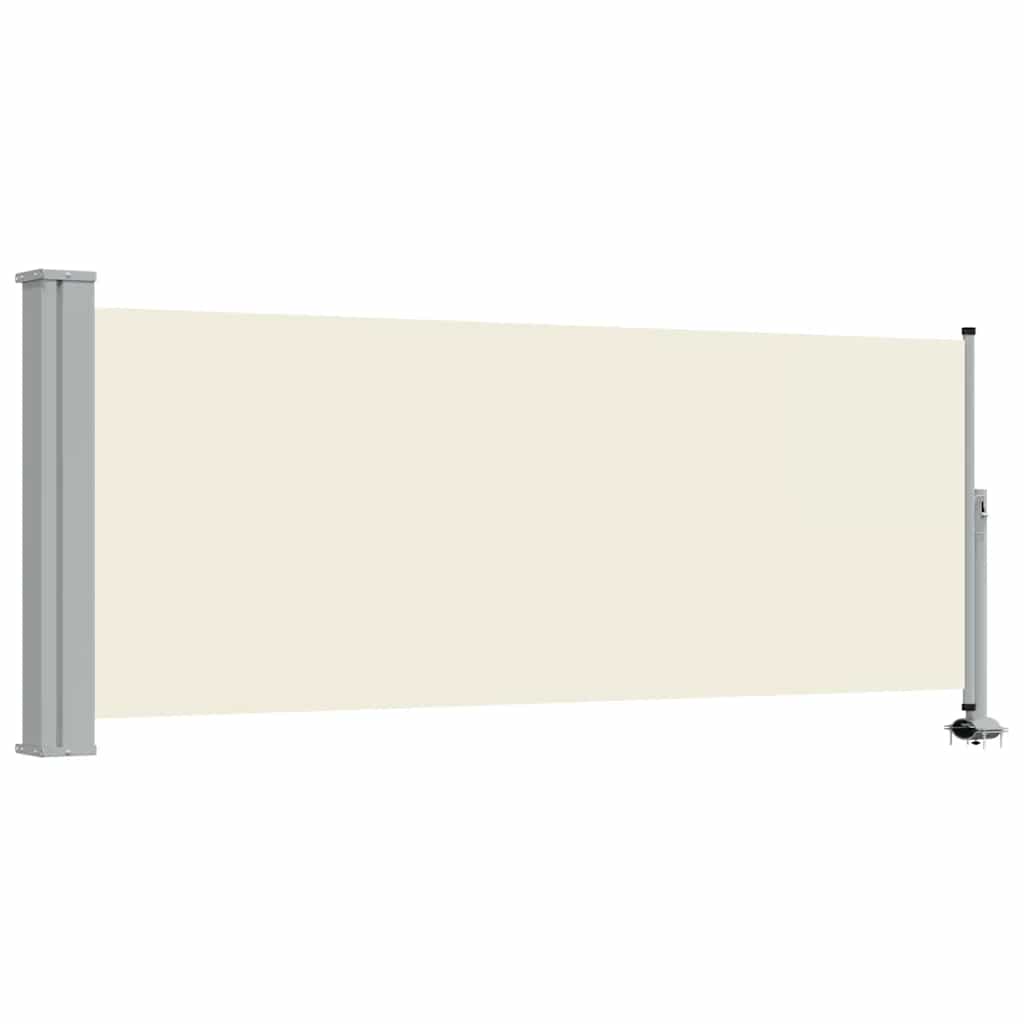Uvlačiva bočna tenda za terasu 100 x 300 cm krem