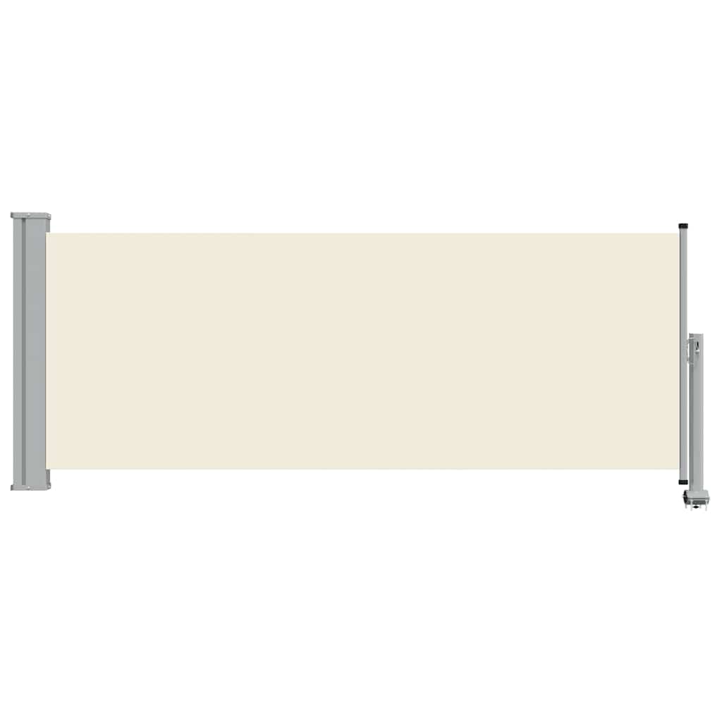 Uvlačiva bočna tenda za terasu 100 x 300 cm krem