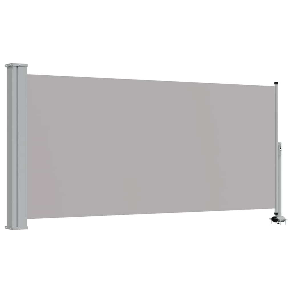 Uvlačiva bočna tenda za terasu 120 x 300 cm siva