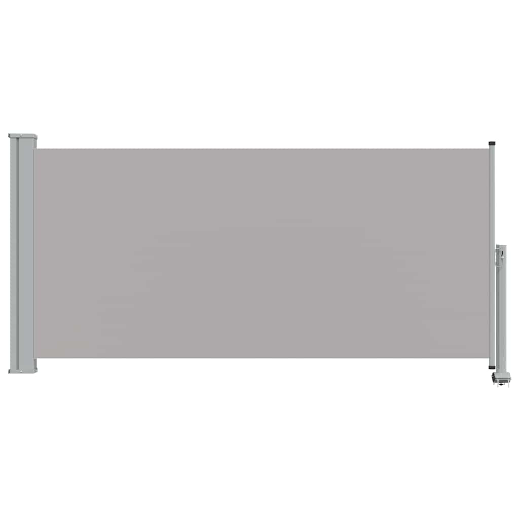 Uvlačiva bočna tenda za terasu 120 x 300 cm siva