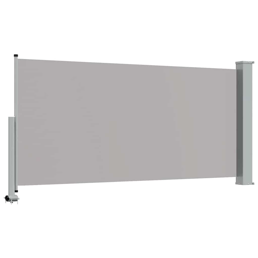Uvlačiva bočna tenda za terasu 120 x 300 cm siva
