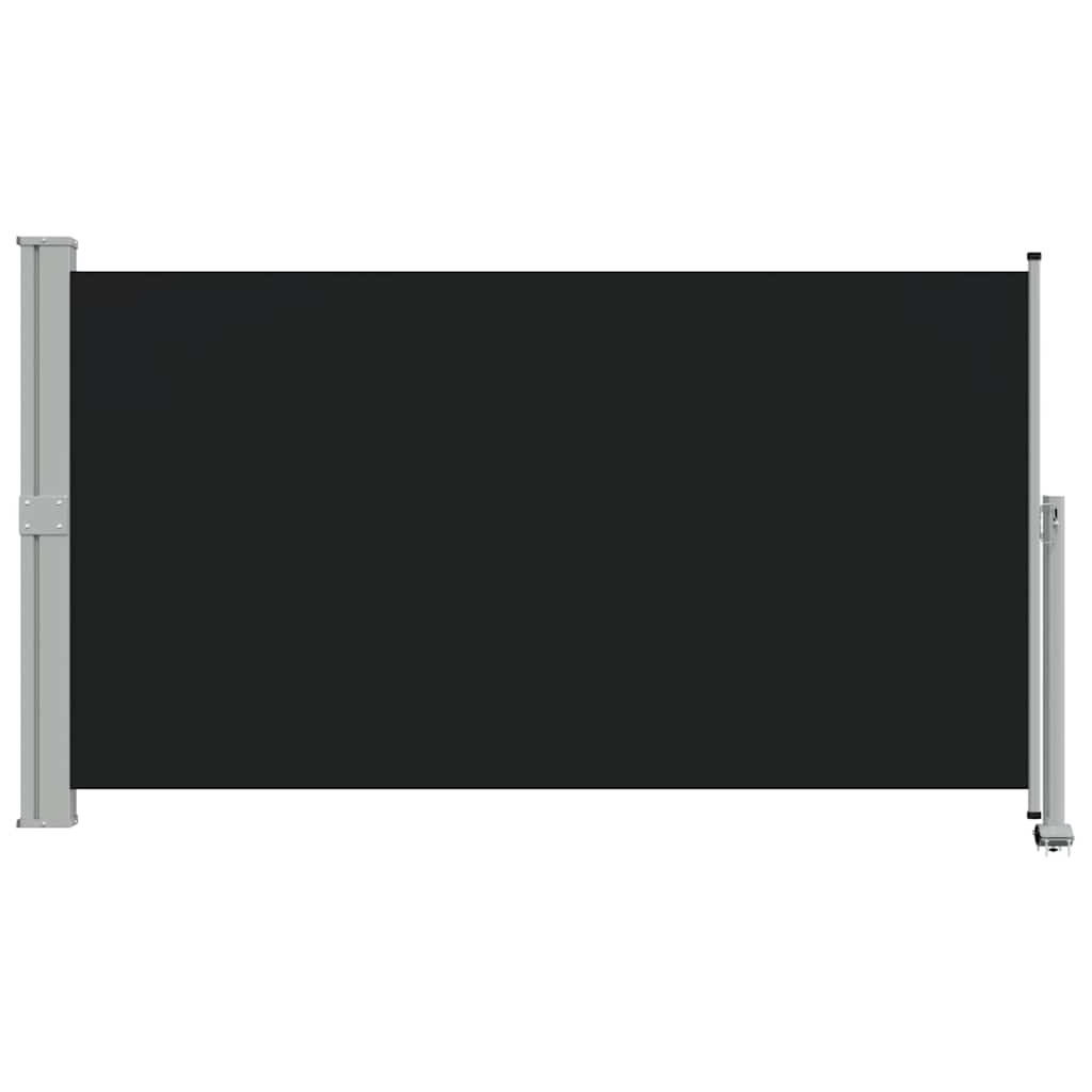 Uvlačiva bočna tenda za terasu 140 x 300 cm crna