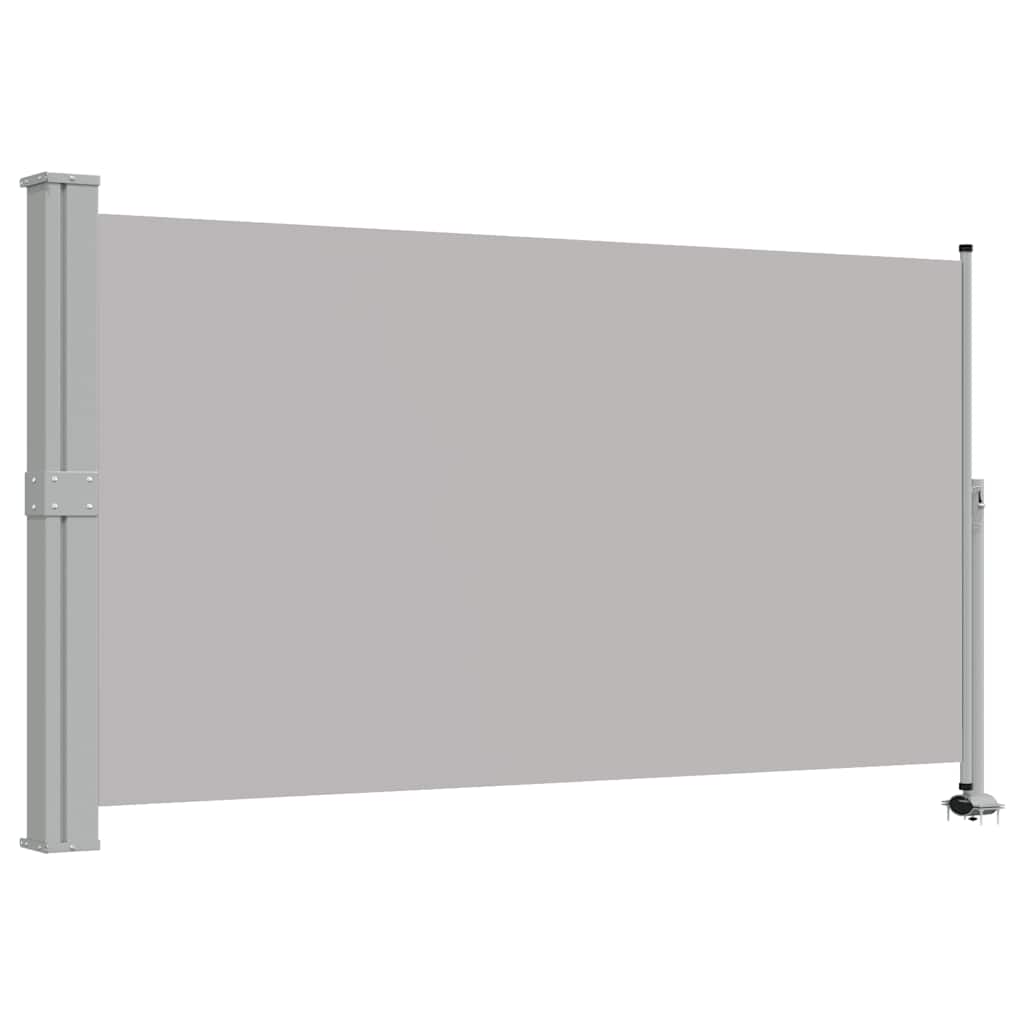 Uvlačiva bočna tenda za terasu 140 x 300 cm siva