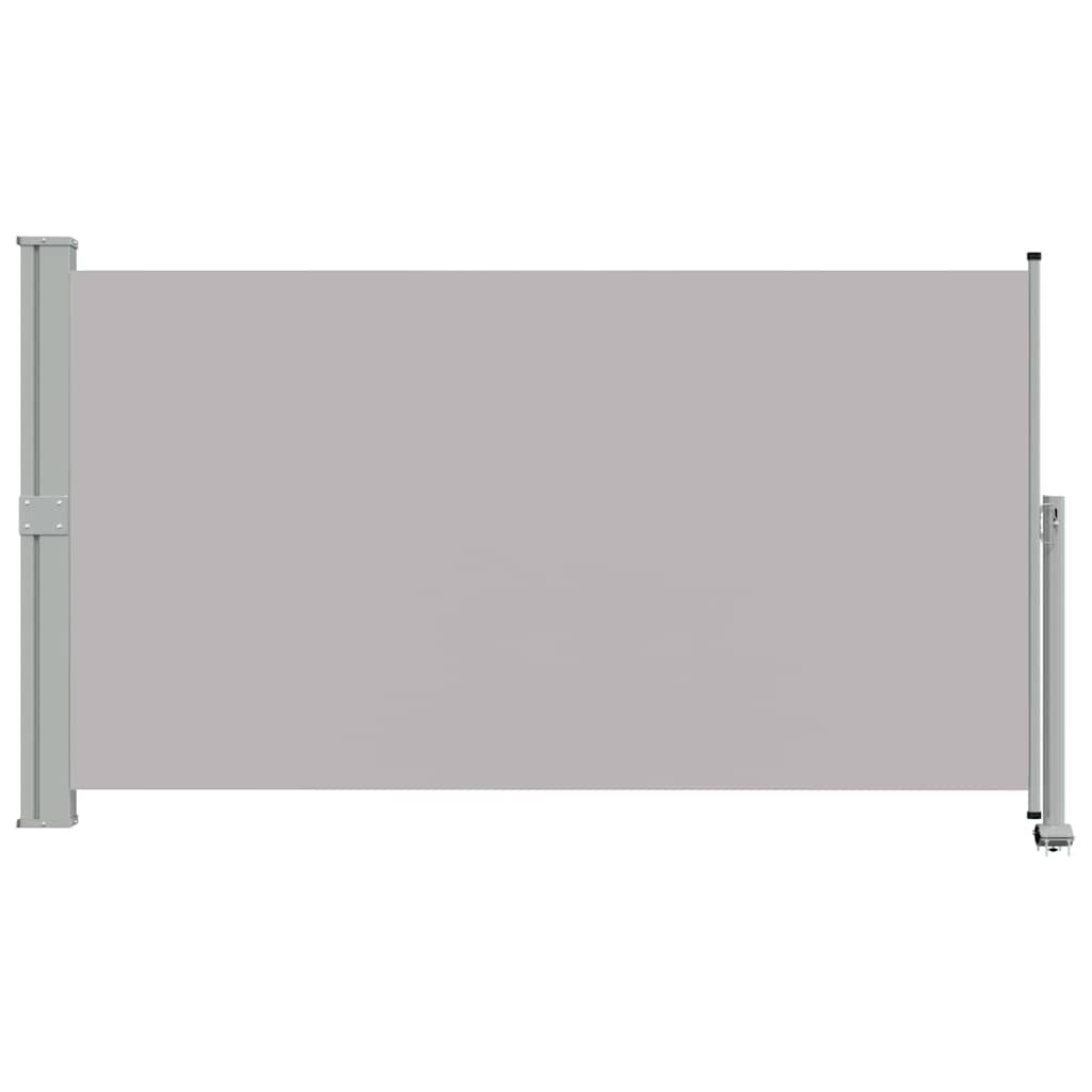 Uvlačiva bočna tenda za terasu 140 x 300 cm siva
