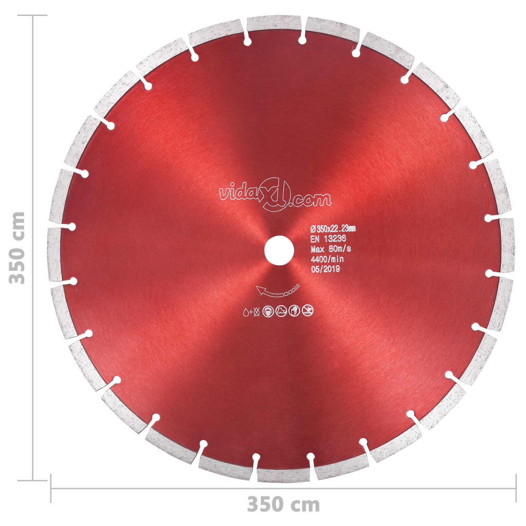 Dijamantni disk za rezanje čelični 350 mm