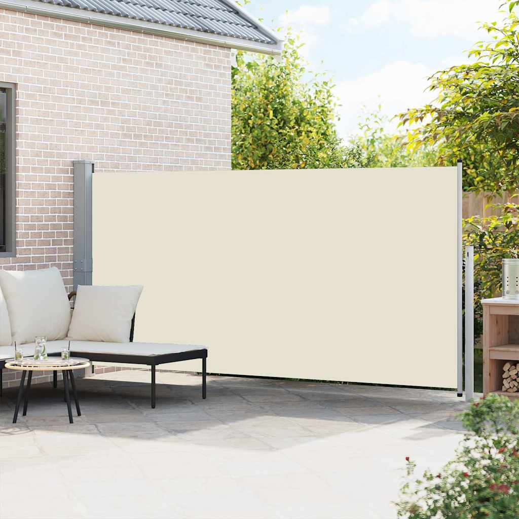 Uvlačiva bočna tenda 160 x 500 cm krem