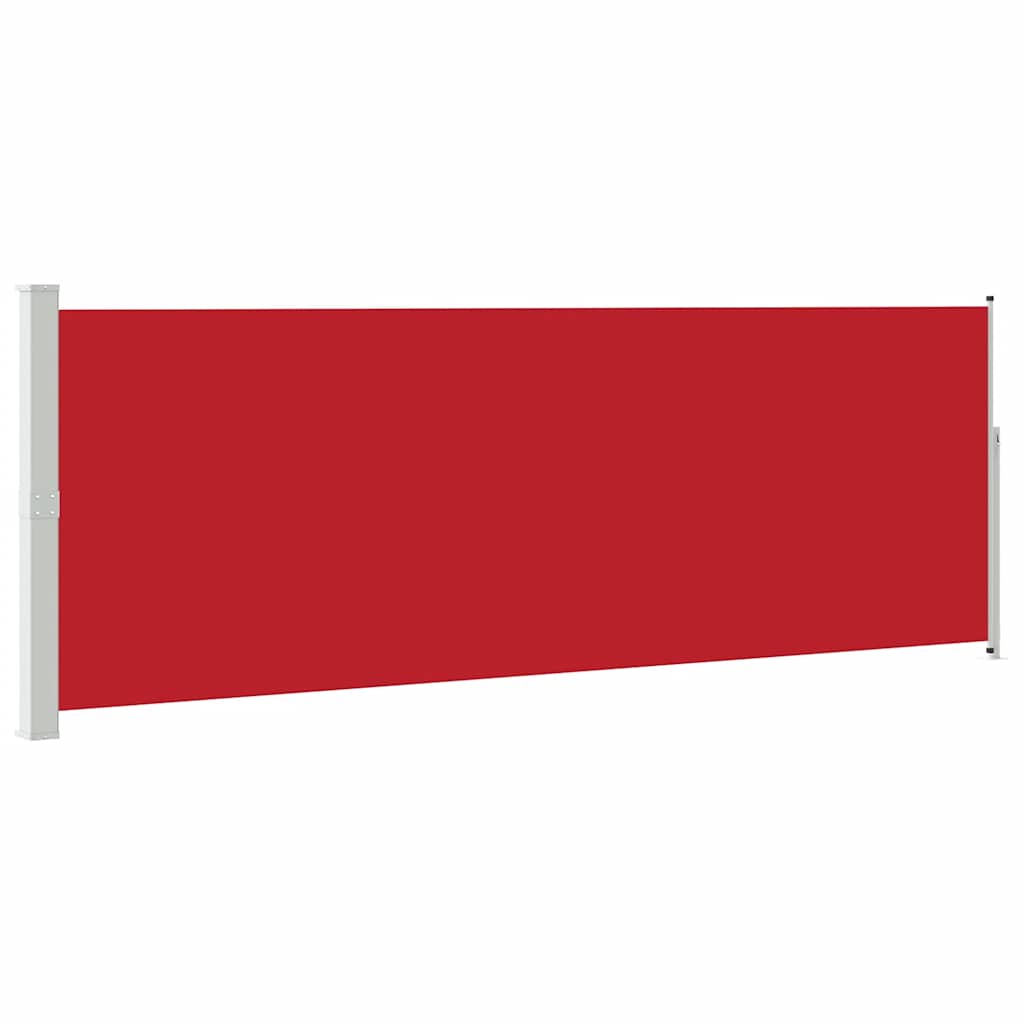 Uvlačiva bočna tenda 160 x 500 cm crvena