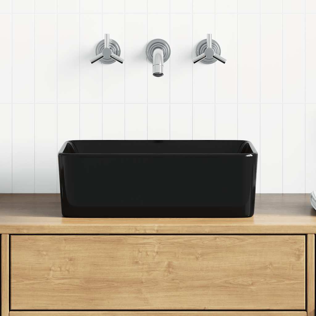 Umivaonik 40 x 30 x 13 cm keramički crni