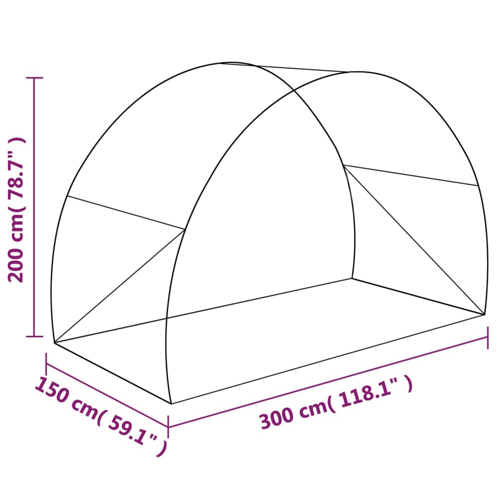 Plastenik 4,5 m² 300 x 150 x 200 cm