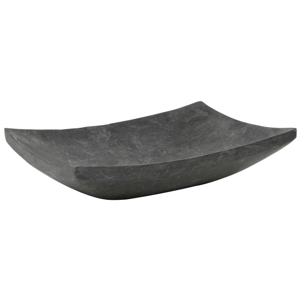 Umivaonik 50 x 35 x 12 cm mramorni crni