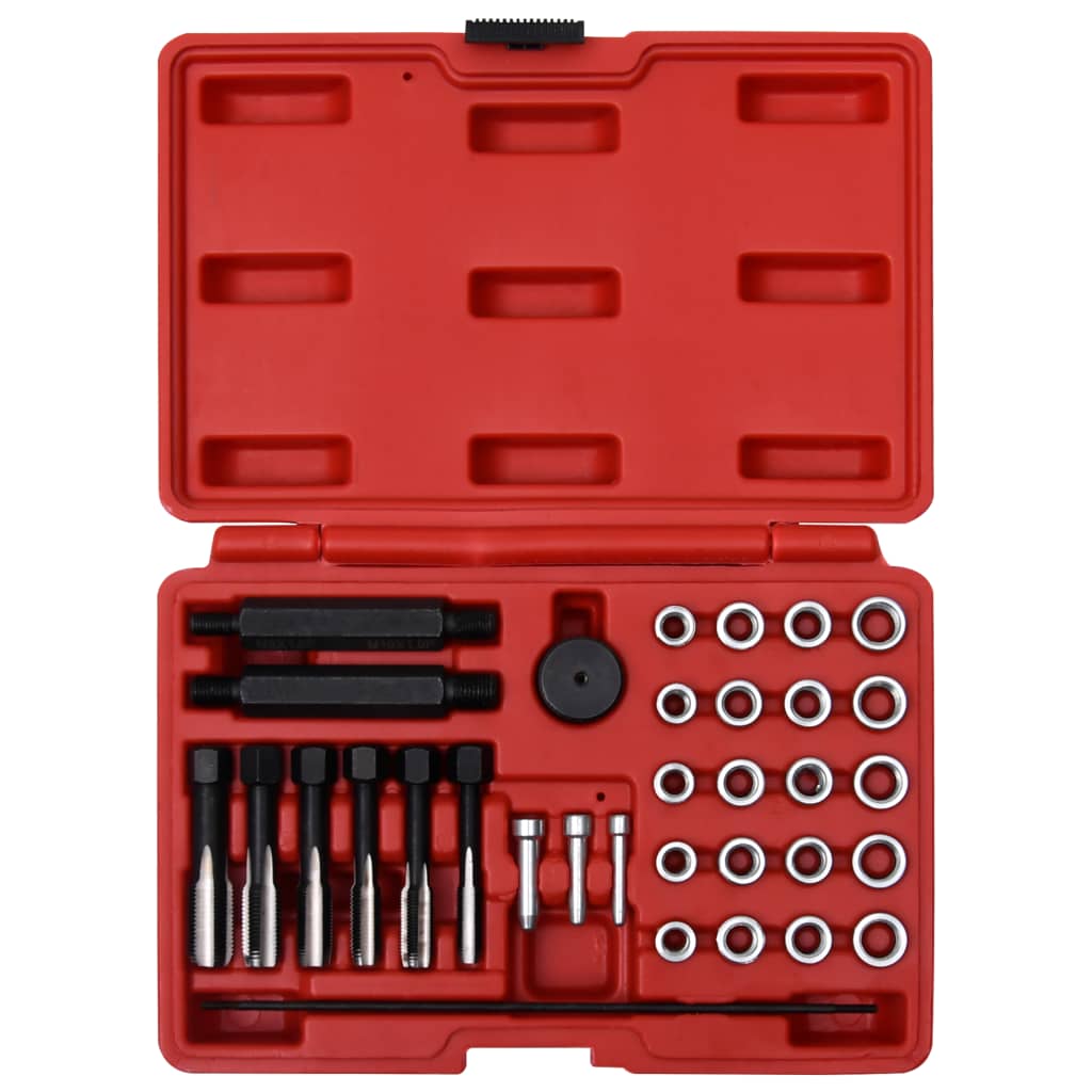 33-dijelni set alata za popravak navoja svjećice M8 M10 M12