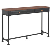 Konzolni stol s 2 ladice 120 x 30 x 75 cm masivna jelovina