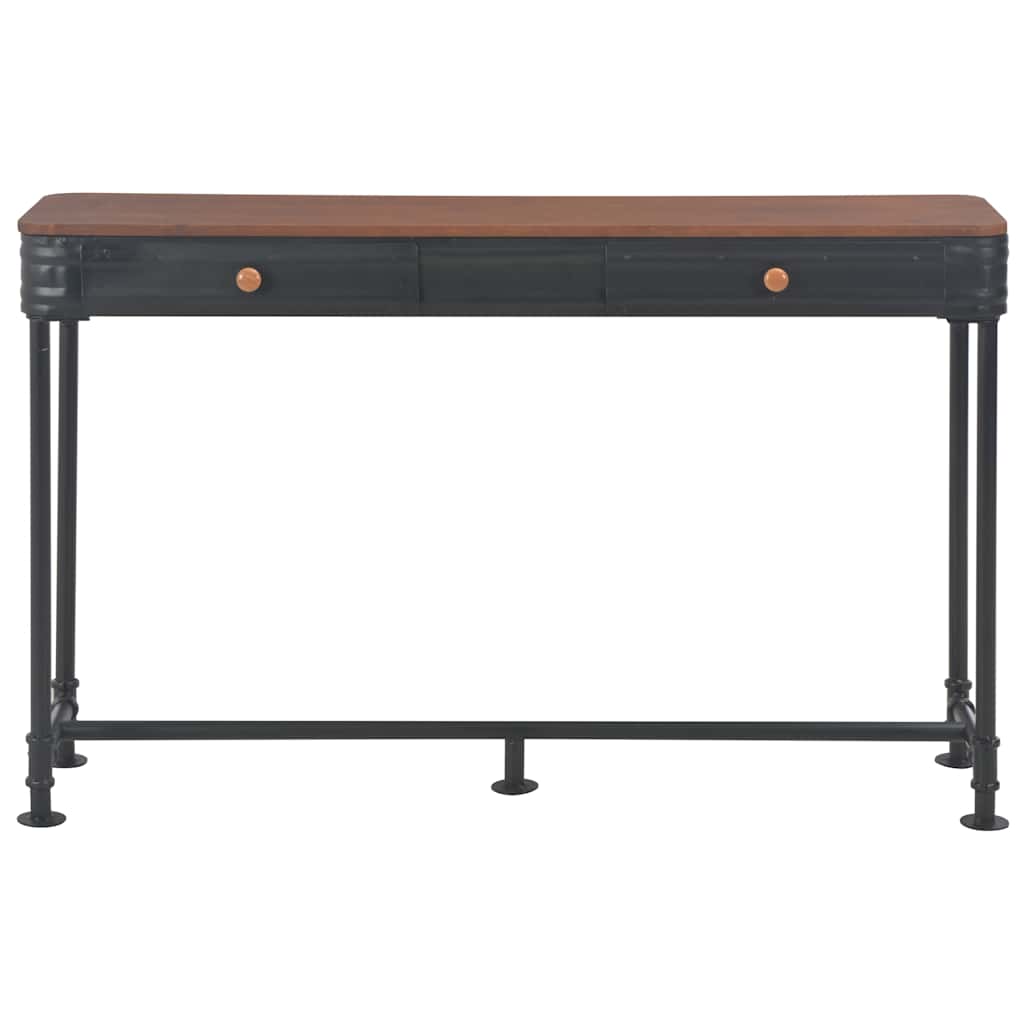 Konzolni stol s 2 ladice 120 x 30 x 75 cm masivna jelovina
