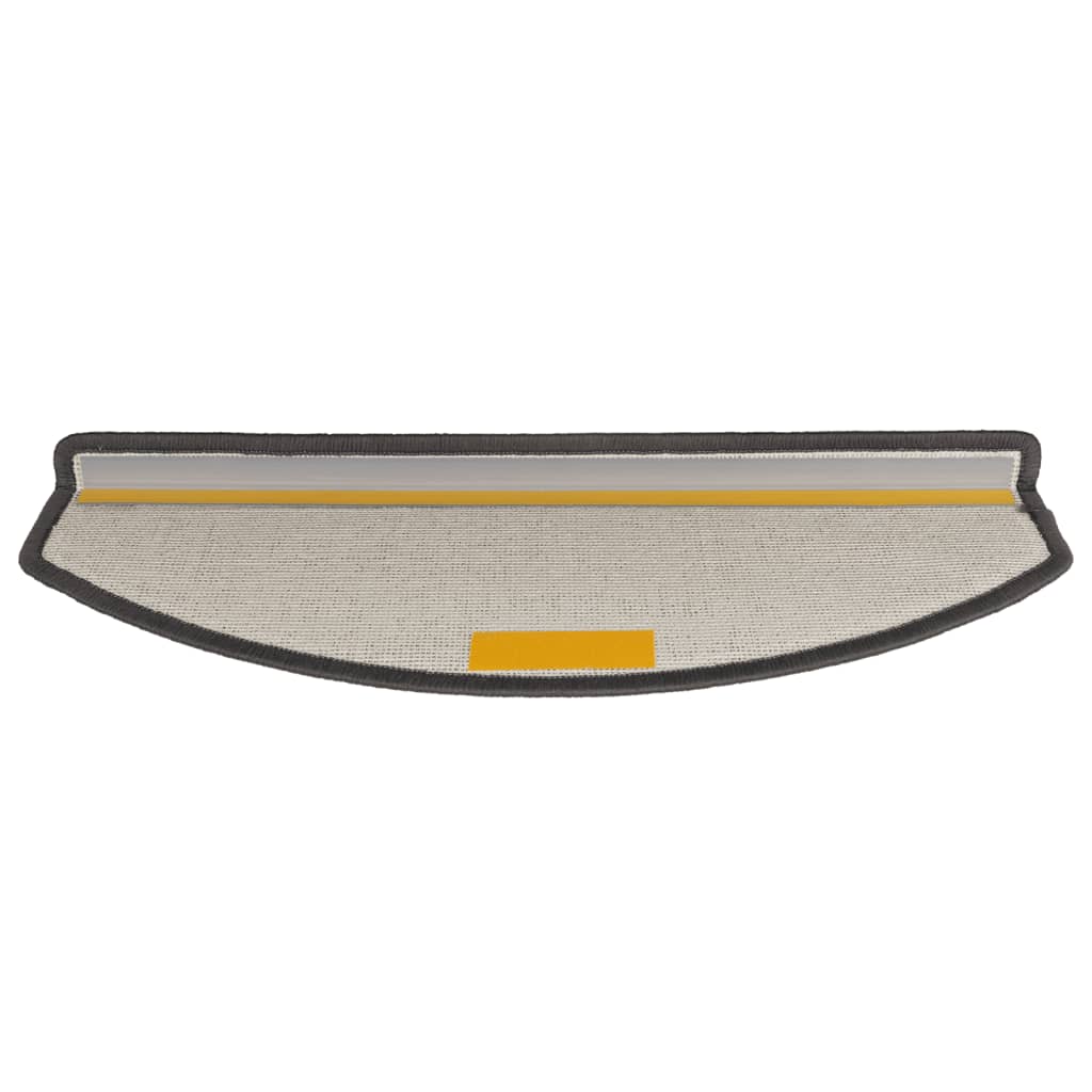 Prostirke za stepenice 15 kom 65x24x4 cm tamno sive poluokrugle velike