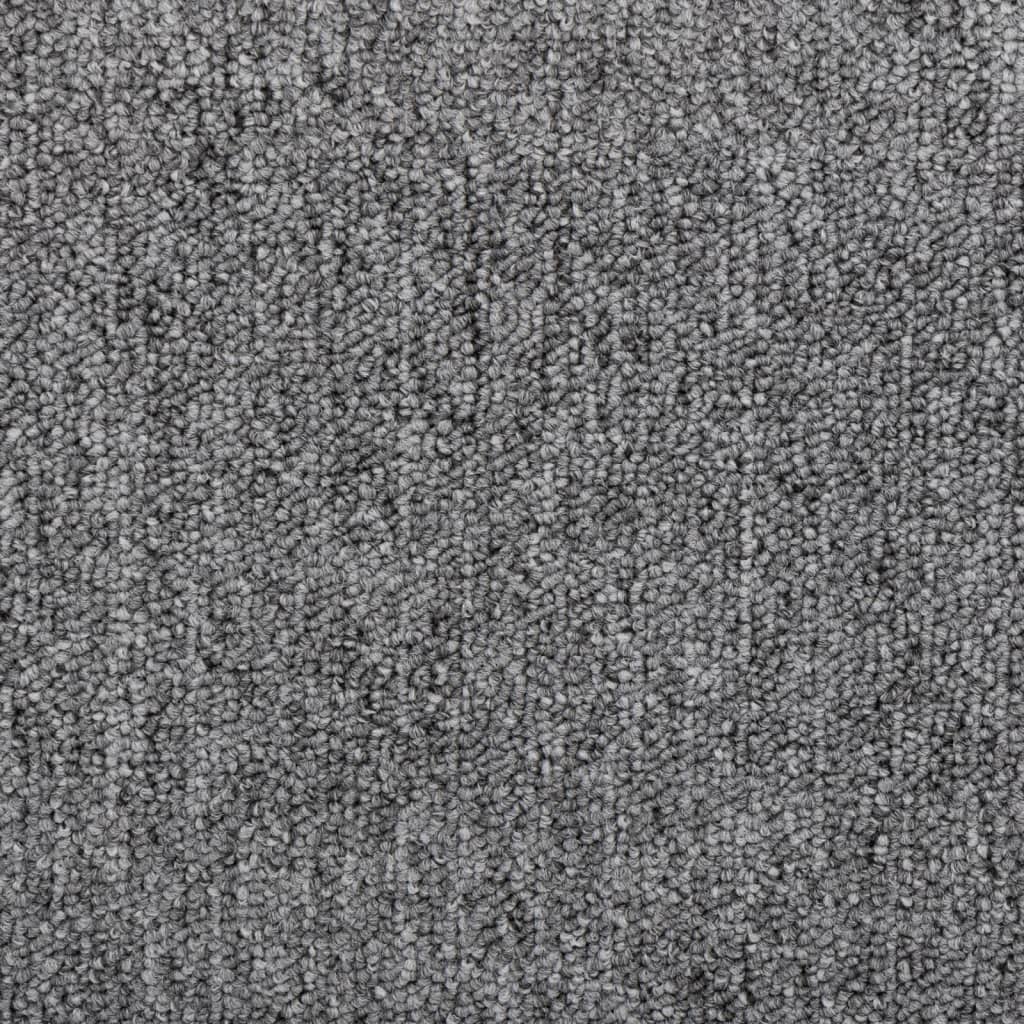 Prostirke za stepenice 15 kom 65x24x4 cm tamno sive poluokrugle velike