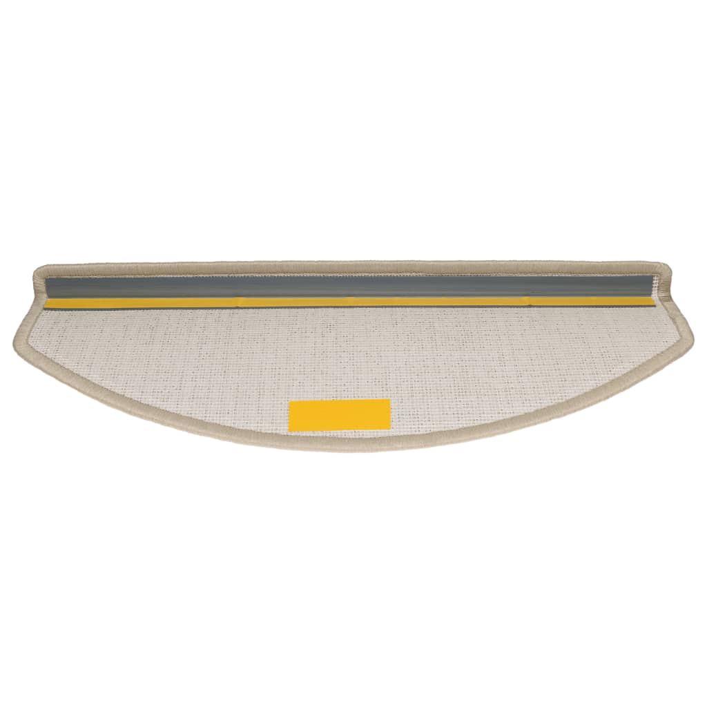 Prostirke za stepenice 15 kom 65x24x4 cm taupe poluokrugle velike