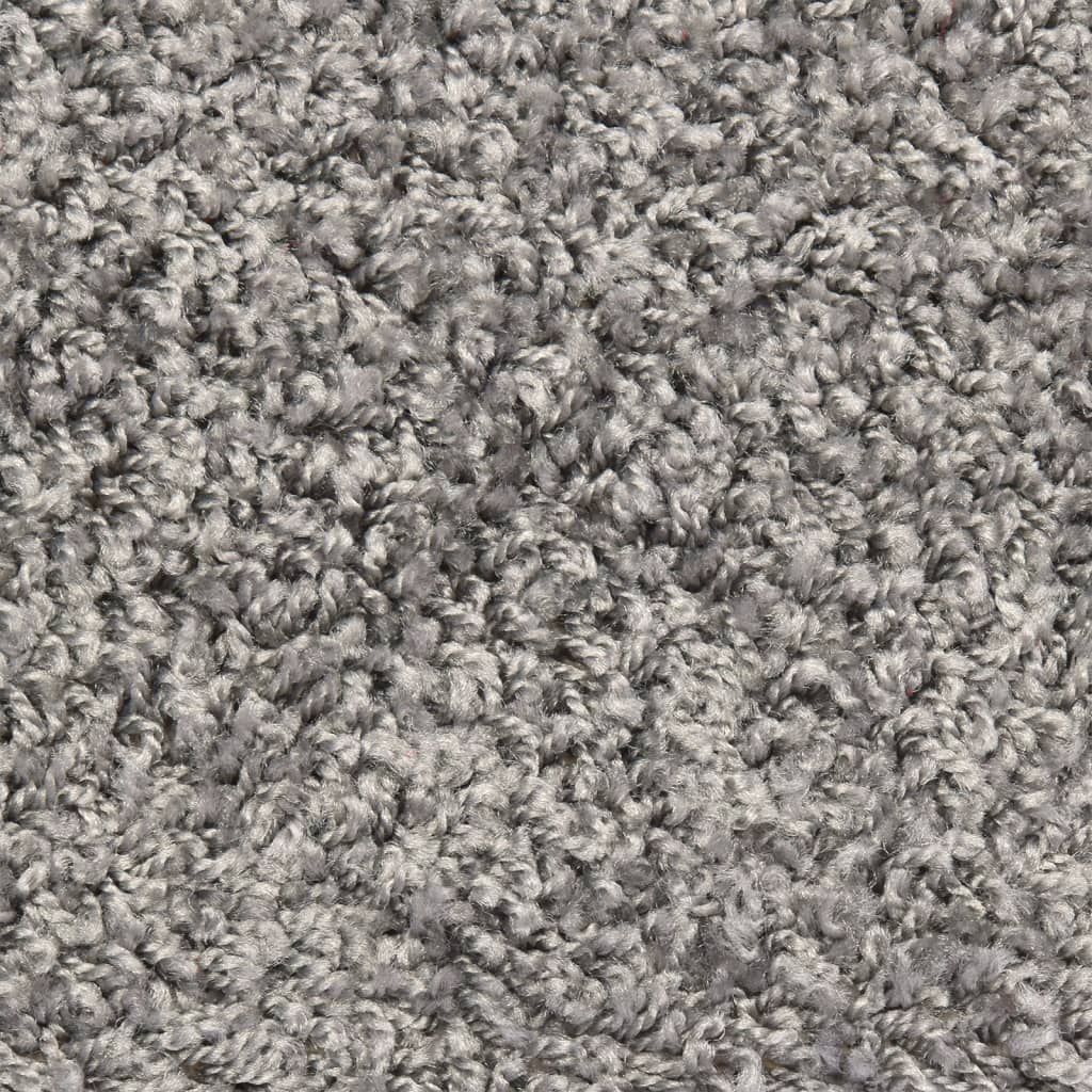 Prostirke za stepenice 15 kom 56x17x3 cm sive poluokrugle
