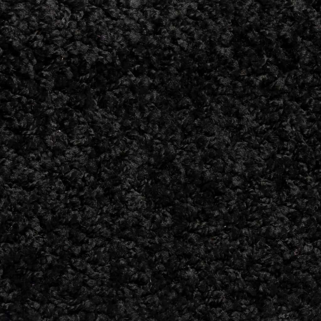 Prostirke za stepenice 15 kom 56x17x3 cm Crne poluokrugle