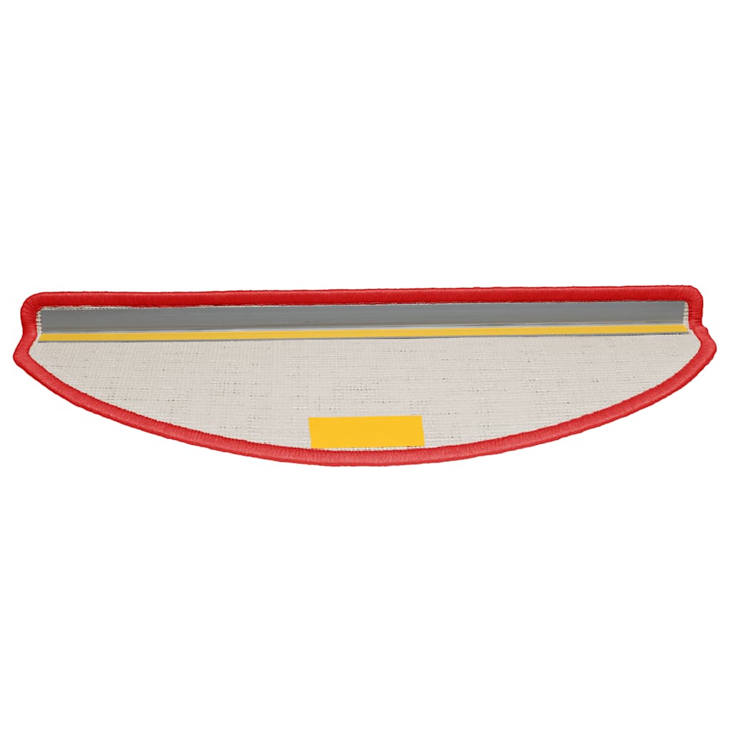 Prostirke za stepenice 15 kom 65x21x4 cm crvene poluokrugle velike