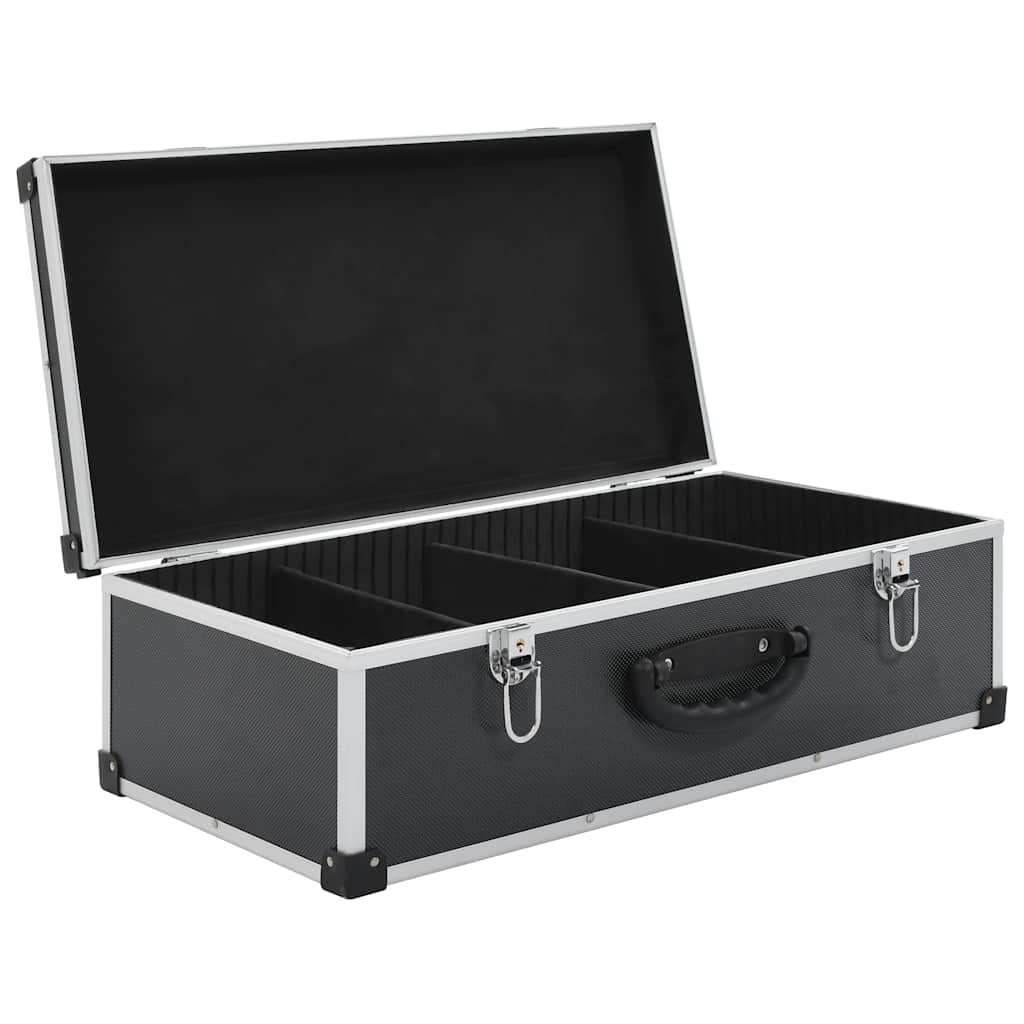 Kutija za 80 CD-ova aluminijska ABS crna