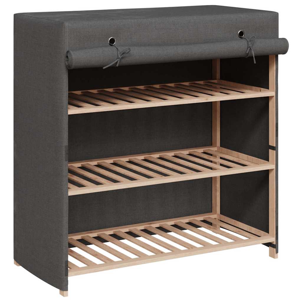 Ormarić za cipele s pokrovom od tkanine 79 x 40 x 80 cm sivi