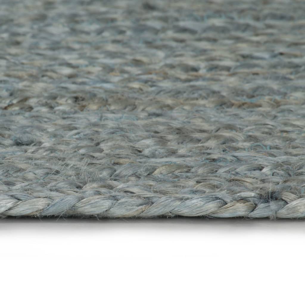 Ručno rađeni tepih od jute okrugli 90 cm maslinastozeleni