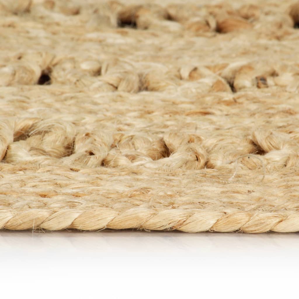 Ručno rađeni pleteni tepih od jute 90 cm