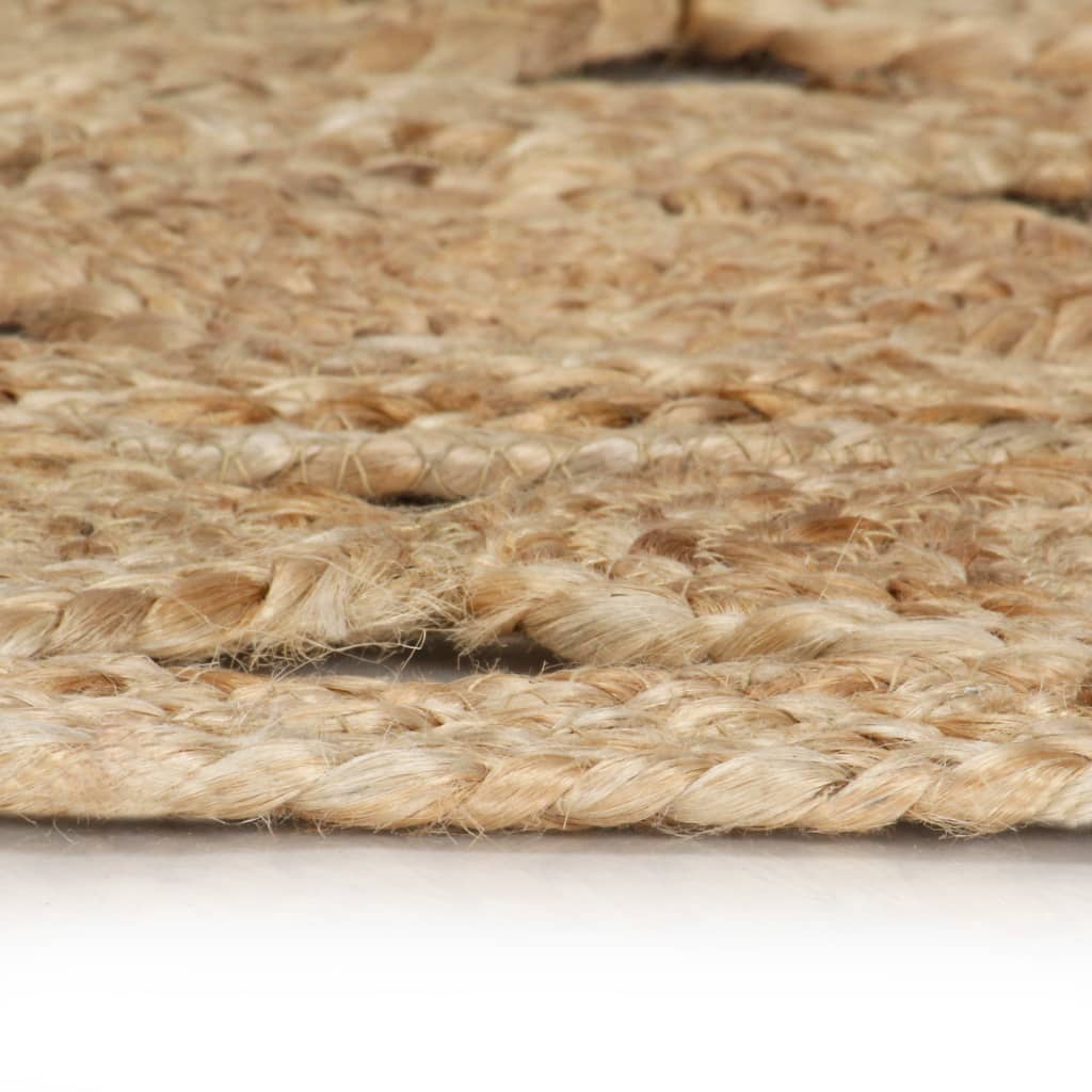 Ručno rađeni pleteni tepih od jute 90 cm