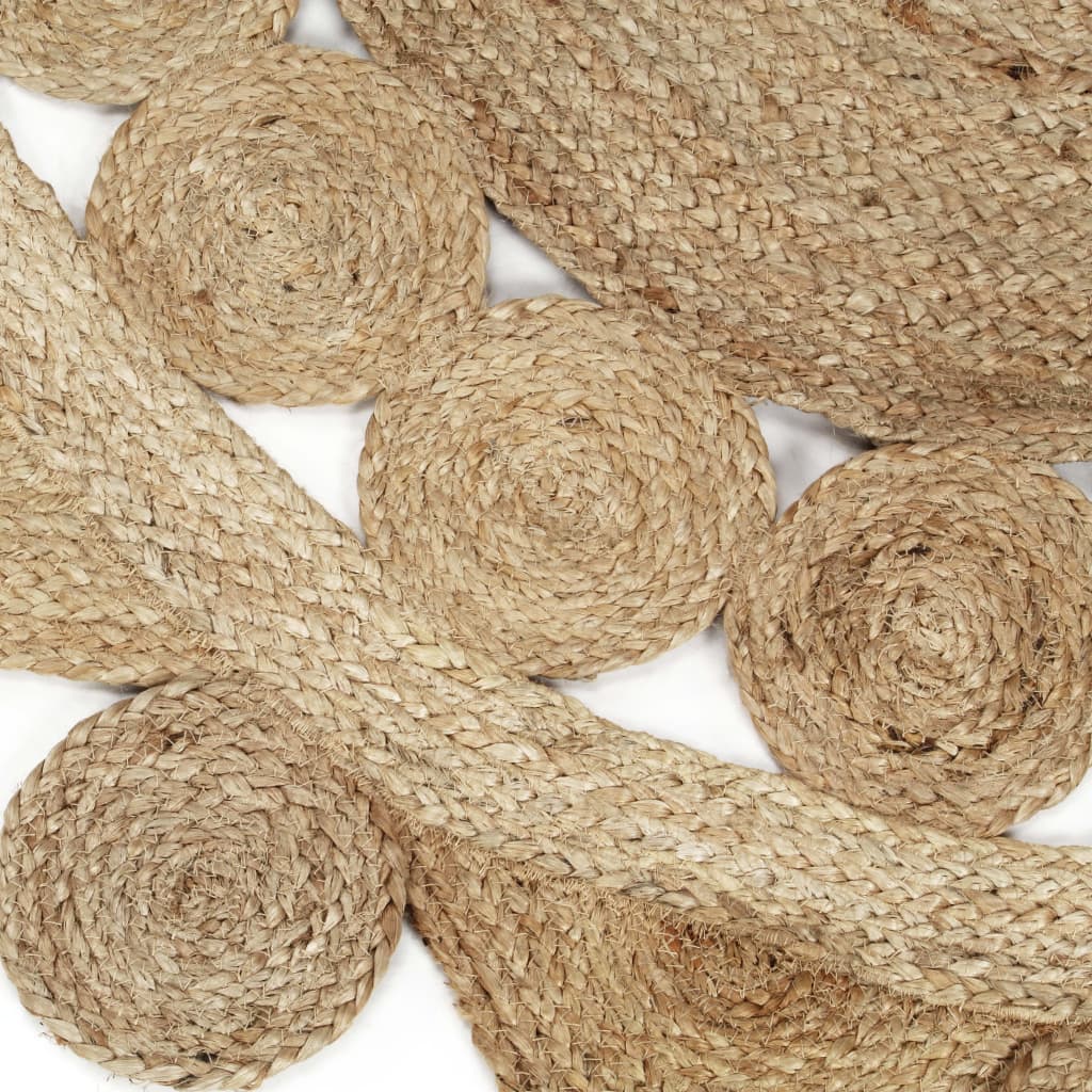 Ručno rađeni pleteni tepih od jute 90 cm