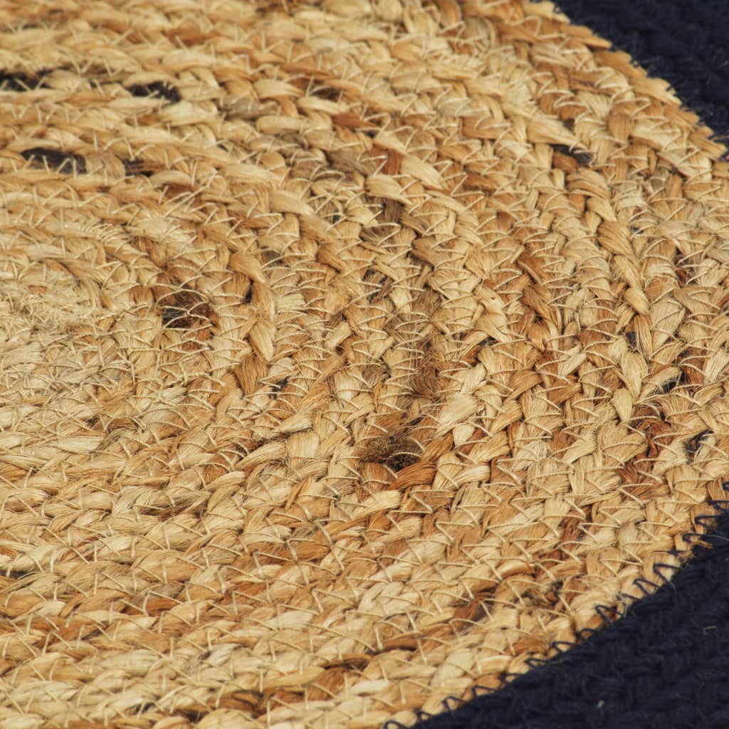 Podmetači 4 kom prirodna i modra boja 38 cm od jute i pamuka