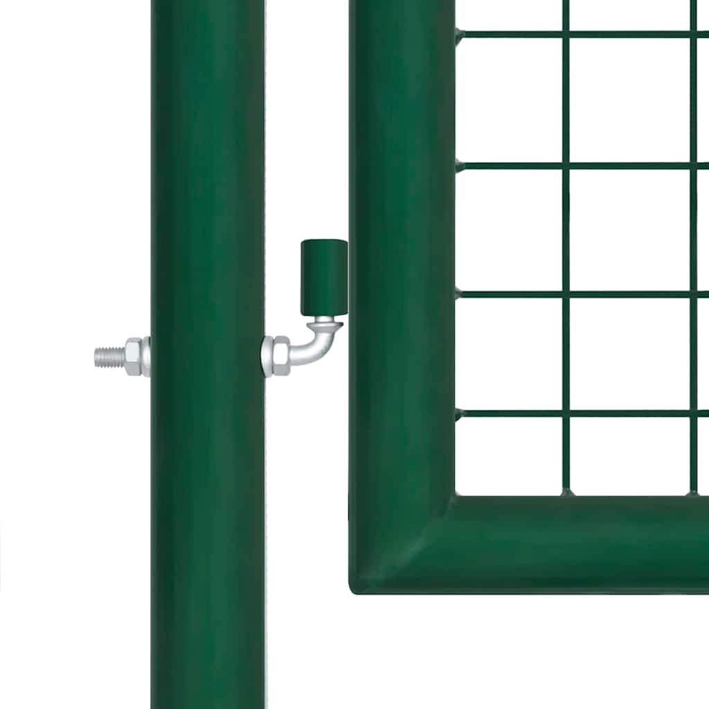 Vrtna vrata Čelik 350x100 cm Zelena