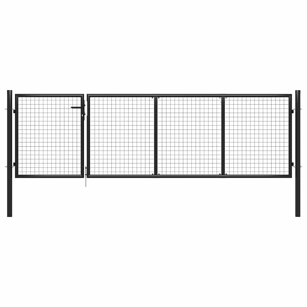 Vrtna vrata Čelik 350x100 cm Antracit