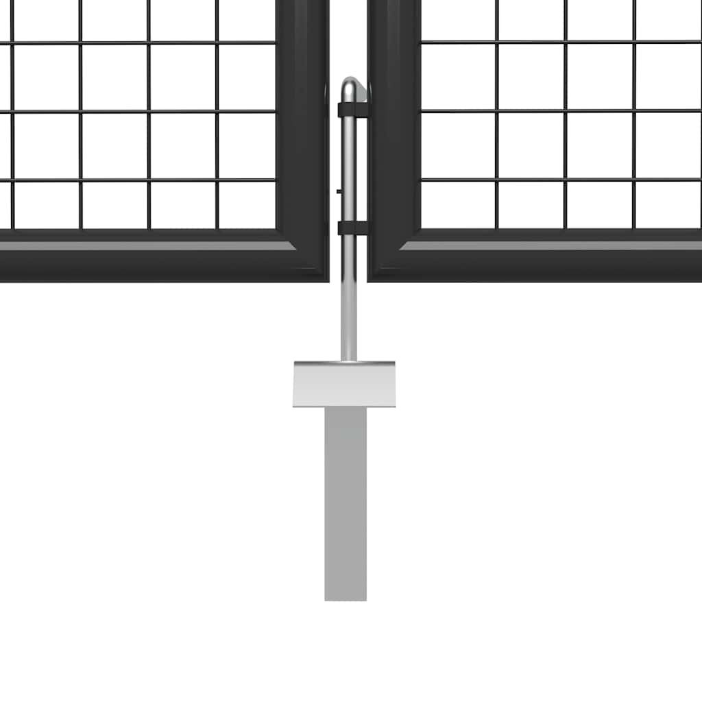 Vrtna vrata Čelik 350x100 cm Antracit