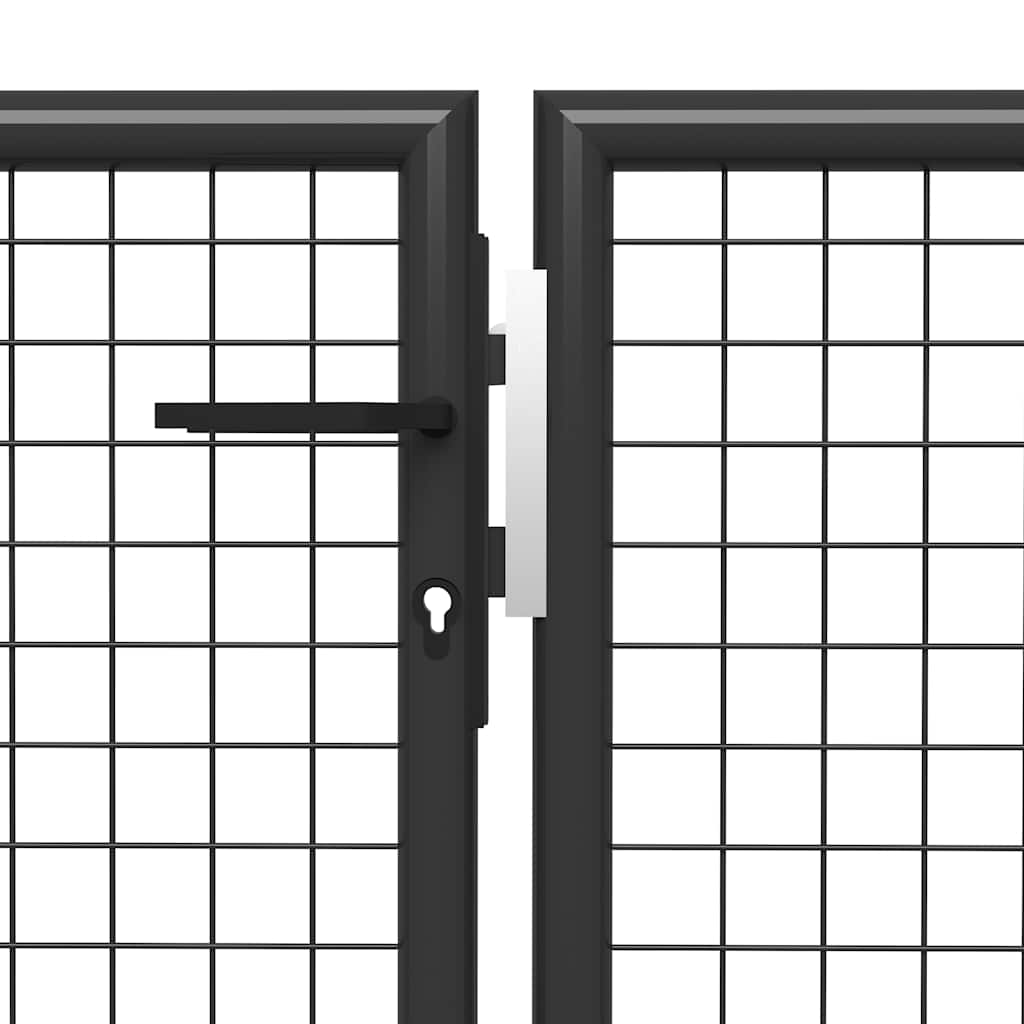 Vrtna vrata Čelik 350x100 cm Antracit