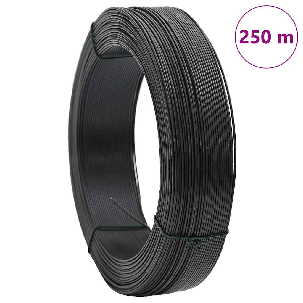 Žica za vezanje ograde 250 m 0,9/1,4 mm čelična antracit