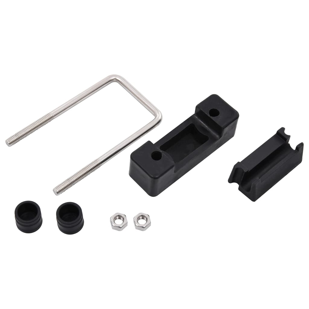 U-spojnik s plastikom za stupove ograde 60 x 40 mm 25 setova