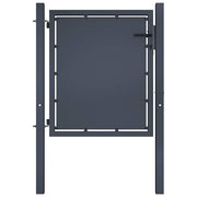 Vrtna vrata Čelik 100x75 cm Antracit