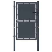 Vrtna vrata Čelik 100x200 cm Antracit