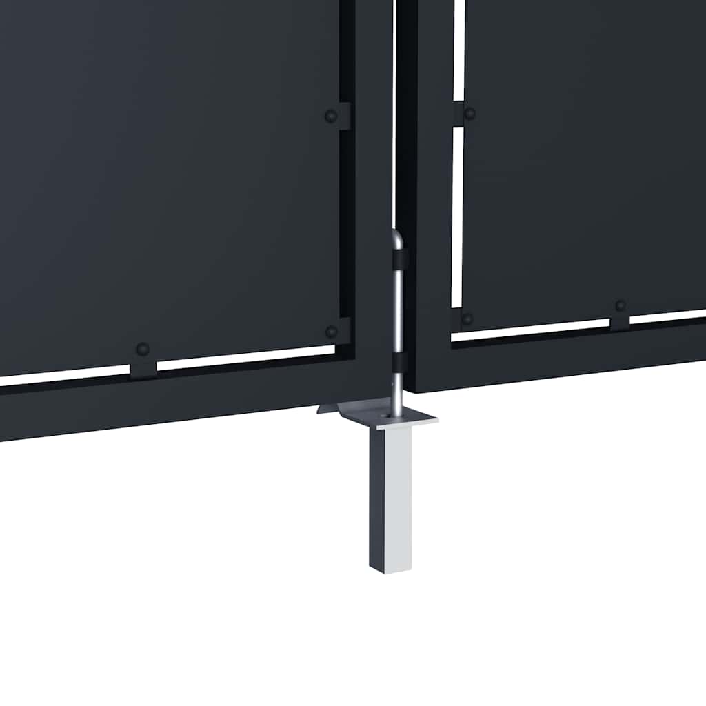 Vrtna vrata Čelik 400x200 cm Antracit