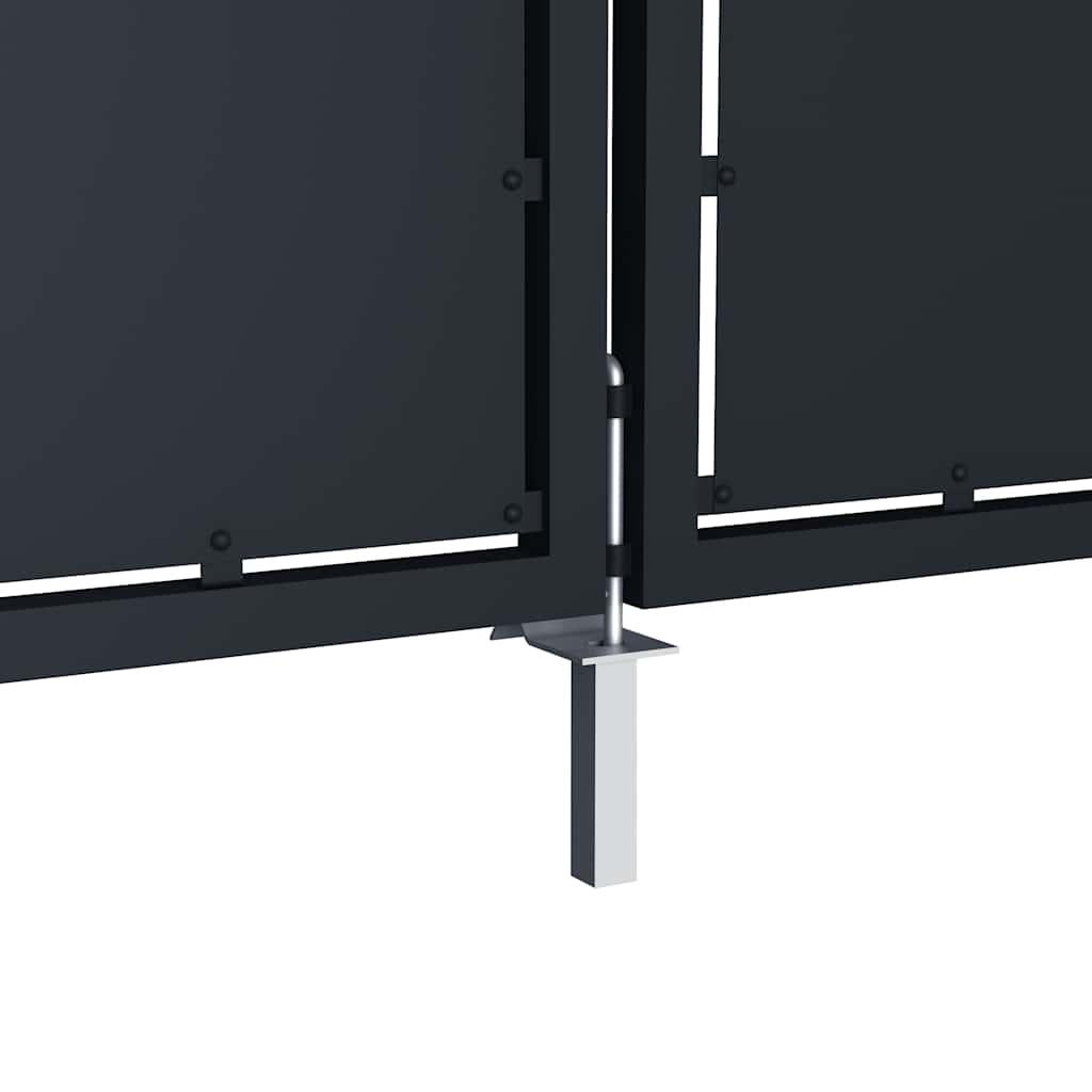 Vrtna vrata Čelik 350x100 cm Antracit