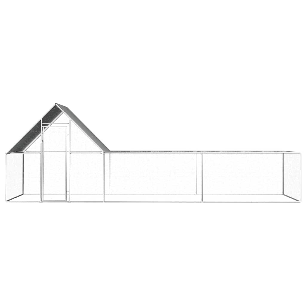 Kokošinjac od pocinčanog čelika 6 x 2 x 2 m