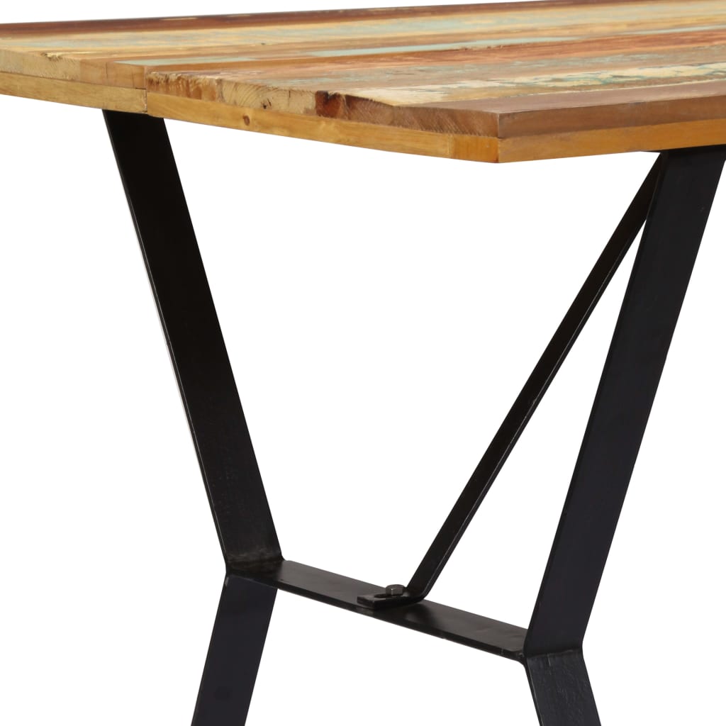 Blagovaonski stol od masivnog obnovljenog drva 140 x 80 x 76 cm